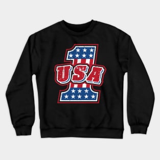 USA Number 1 Crewneck Sweatshirt